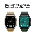 Apple Watch Ultra 2 GPS + Cellular 49mm Natural Titanium Case with Natural Titanium Milanese Loop - S
