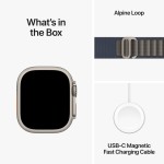 Apple Watch Ultra 2 GPS + Cellular, 49mm Titanium Case with Blue Alpine Loop - Medium