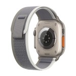 Apple Watch Ultra 2 GPS + Cellular, 49mm Titanium Case with Green/Grey Trail Loop - S/M