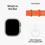 Apple Watch Ultra 2 GPS + Cellular, 49mm Titanium Case with Orange Ocean Band