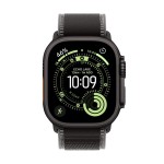 Apple Watch Ultra 3 GPS + Cellular 49mm Black Titanium Case with Black/Charcoal Trail Loop - S/M