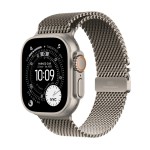 Apple Watch Ultra 3 GPS + Cellular 49mm Natural Titanium Case with Natural Titanium Milanese Loop - Small