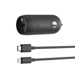 Belkin 18W automobilinis USB-C kroviklis Black