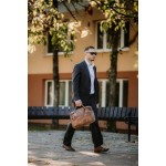Frame odinis krepšys tinkantis MacBook 13/14/16 tamsiai rudos spalvos
