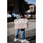Frame odinis krepšys tinkantis MacBook 13/14/16 kreminės spalvos