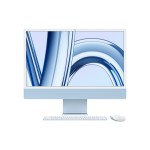 iMac 24" 4.5K Retina, M3 8C CPU, 8GB, 256GB SSD, 8C GPU, Mac OS, Blue, Magic belaidė klaviatūra Touch ID su skaičiais