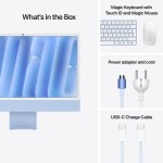 iMac 24" 4.5K Retina, M4 10C CPU, 24GB, 512GB SSD, 10C GPU, Mac OS, Blue