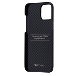 Pitaka iPhone 12 Pro Max Aramid Black dėklas 
