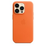 Apple iPhone 14 Pro Leather Case with MagSafe - Orange