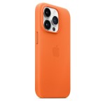 Apple iPhone 14 Pro Leather Case with MagSafe - Orange