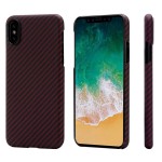 Pitaka iPhone X Aramid Black/Red Twill dėklas 