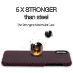 Pitaka iPhone X Aramid Black/Red Twill dėklas 