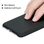 Pitaka iPhone XR Aramid Black Plain dėklas 