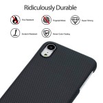Pitaka iPhone XR Aramid Black Plain dėklas 