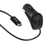 Kanex 3Amp USB-C automobilinis kroviklis - Black