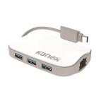 Kanex USB-C - 3xUSB, Ethernet adapteris