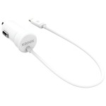 Kanex 2.4Amp automobilinis baltas kroviklis (iPhone/iPad/iPod)