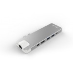 LMP USB-C Compact 8 Multiport Silver adapteris (išpakuotas)
