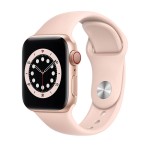 Apple Watch Series 6 GPS + Cellular, 40mm Gold Aluminium Case with Pink Sand Sport Band