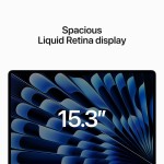 MacBook Air 15.3", M2 8C CPU, 8GB, 512GB, 10C GPU, Mac OS, Midnight (išpakuotas)