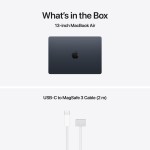 MacBook Air 13.6", M5 10C CPU, 16GB, 512GB, 8C GPU, Mac OS, Midnight (išpakuotas)