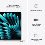 MacBook Air 15.3", M4 10C CPU, 16GB, 256GB, 10C GPU, Mac OS, Silver, RU