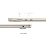 MacBook Air 15.3", M3 8C CPU, 8GB, 256GB, 10C GPU, Mac OS, Starlight
