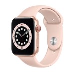Apple Watch Series 6 GPS + Cellular, 44mm Gold Aluminium Case with Pink Sand Sport Band