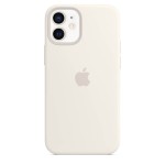 Apple iPhone 12 mini silikoninis dėklas su MagSafe - White