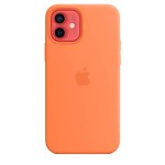 Apple iPhone 12 / 12 Pro silikoninis dėklas su MagSafe - Kumquat