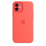 Apple iPhone 12 / 12 Pro silikoninis dėklas su MagSafe - Pink Citrus