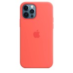 Apple iPhone 12 / 12 Pro silikoninis dėklas su MagSafe - Pink Citrus