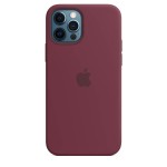 Apple iPhone 12 / 12 Pro silikoninis dėklas su MagSafe - Plum