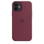Apple iPhone 12 / 12 Pro silikoninis dėklas su MagSafe - Plum