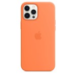Apple iPhone 12 Pro Max silikoninis dėklas su MagSafe - Kumquat