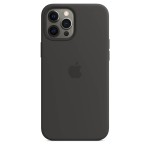 Apple iPhone 12 Pro Max silikoninis dėklas su MagSafe - Black