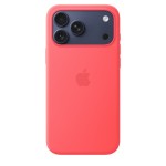 iPhone 17 Pro Max Silicone Case with MagSafe – Bright Guava