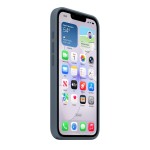iPhone 16e/17e Silicone Case with MagSafe - Anchor Blue