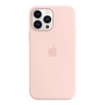 Apple iPhone 13 Pro Max silikoninis dėklas su MagSafe - Chalk Pink