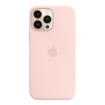 Apple iPhone 13 Pro Max silikoninis dėklas su MagSafe - Chalk Pink