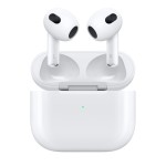 Apple AirPods bevielės ausinės su Lightning krovimo dėklu (3 karta)