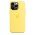 Apple iPhone 13 Pro silikoninis dėklas su MagSafe - Lemon Zest