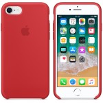 Apple iPhone 8/7 silikoninis Red dėklas