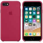 Apple iPhone 8/7 silikoninis Rose Red dėklas