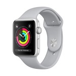 Watch Series 3 38mm Silver Aluminum Case with Fog Sport Band