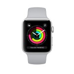 Watch Series 3 38mm Silver Aluminum Case with Fog Sport Band