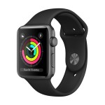 Watch Series 3 42mm GPS Space Gray Aluminum Case with Black Sport Band