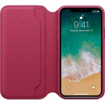 Apple iPhone X odinis Folio Berry dėklas