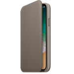 Apple iPhone X odinis Folio Taupe dėklas