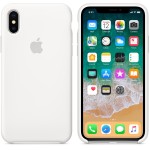 Apple iPhone X silikoninis White dėklas